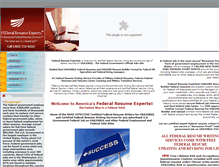 Tablet Screenshot of federalresumeexperts.com
